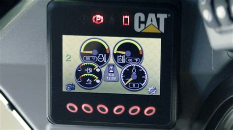 cat 246d battery warning symbols skid steer|high idle speed cat display.